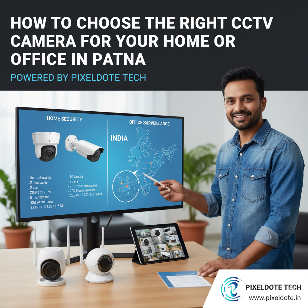 How to Choose the Right CCTV Camera for Your Home or Office in Patna