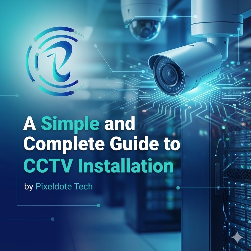 a simple and complete guide to cctv installation by pixeldote tech