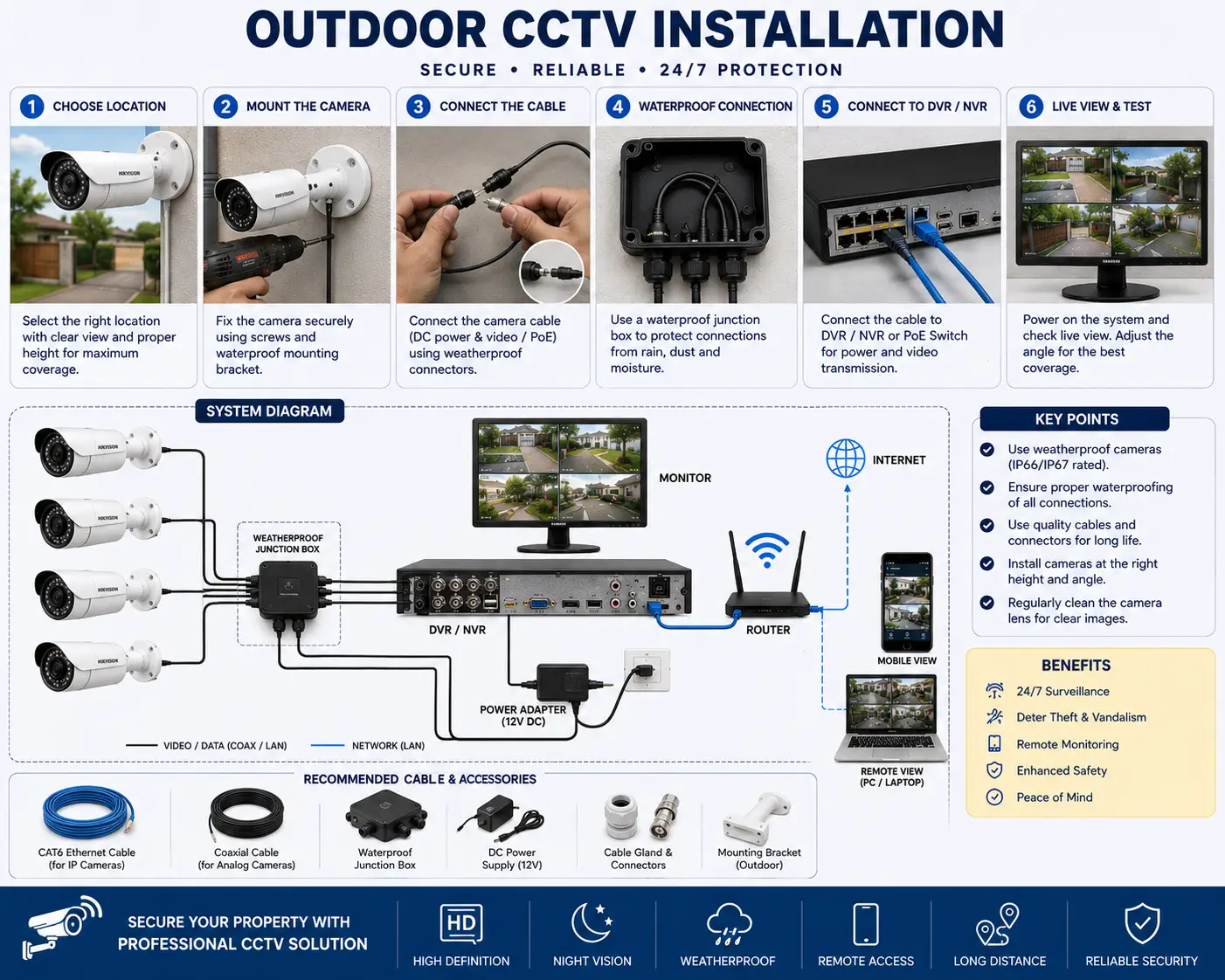 Outdoor CCTV Installation