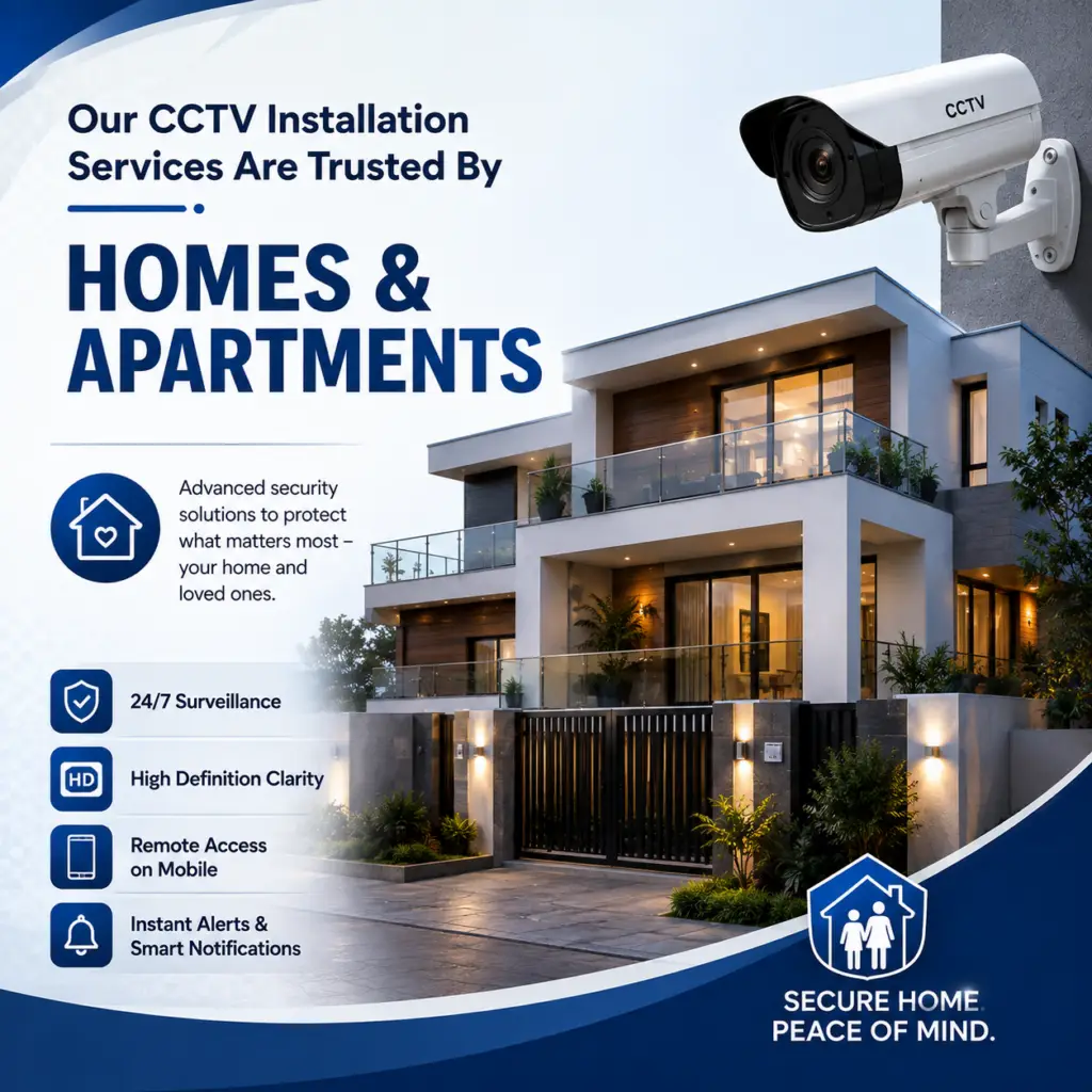 CCTV installation in home appartment patna