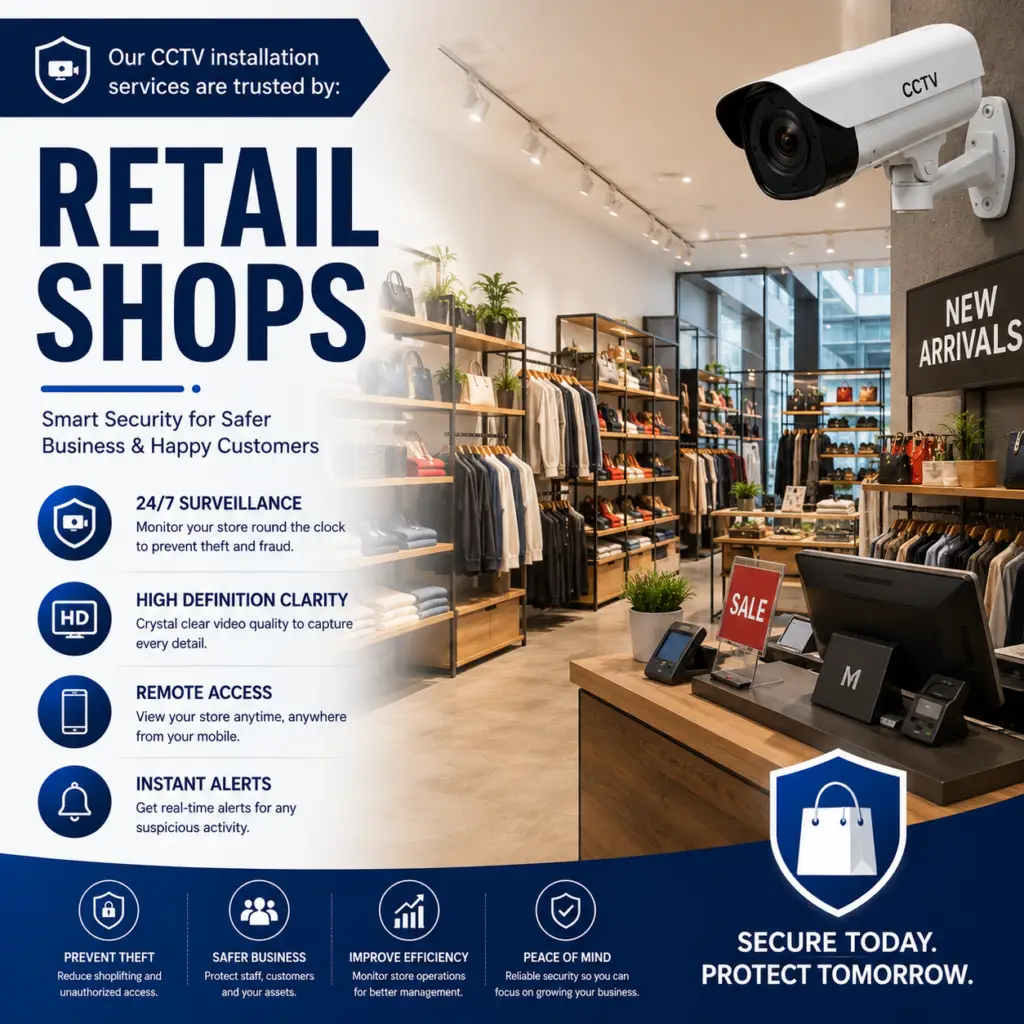 CCTV installation in retail shop patna