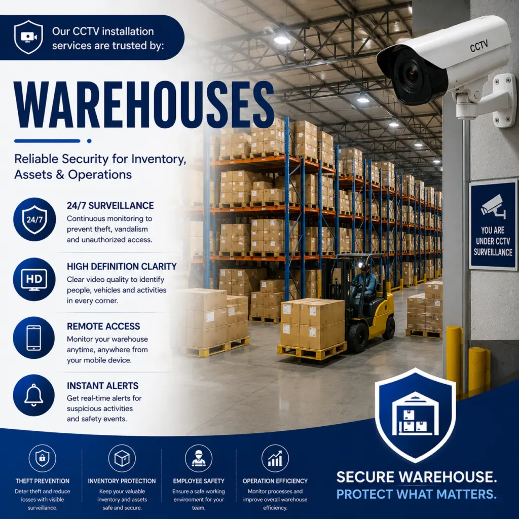 CCTV installation in warehouse patna