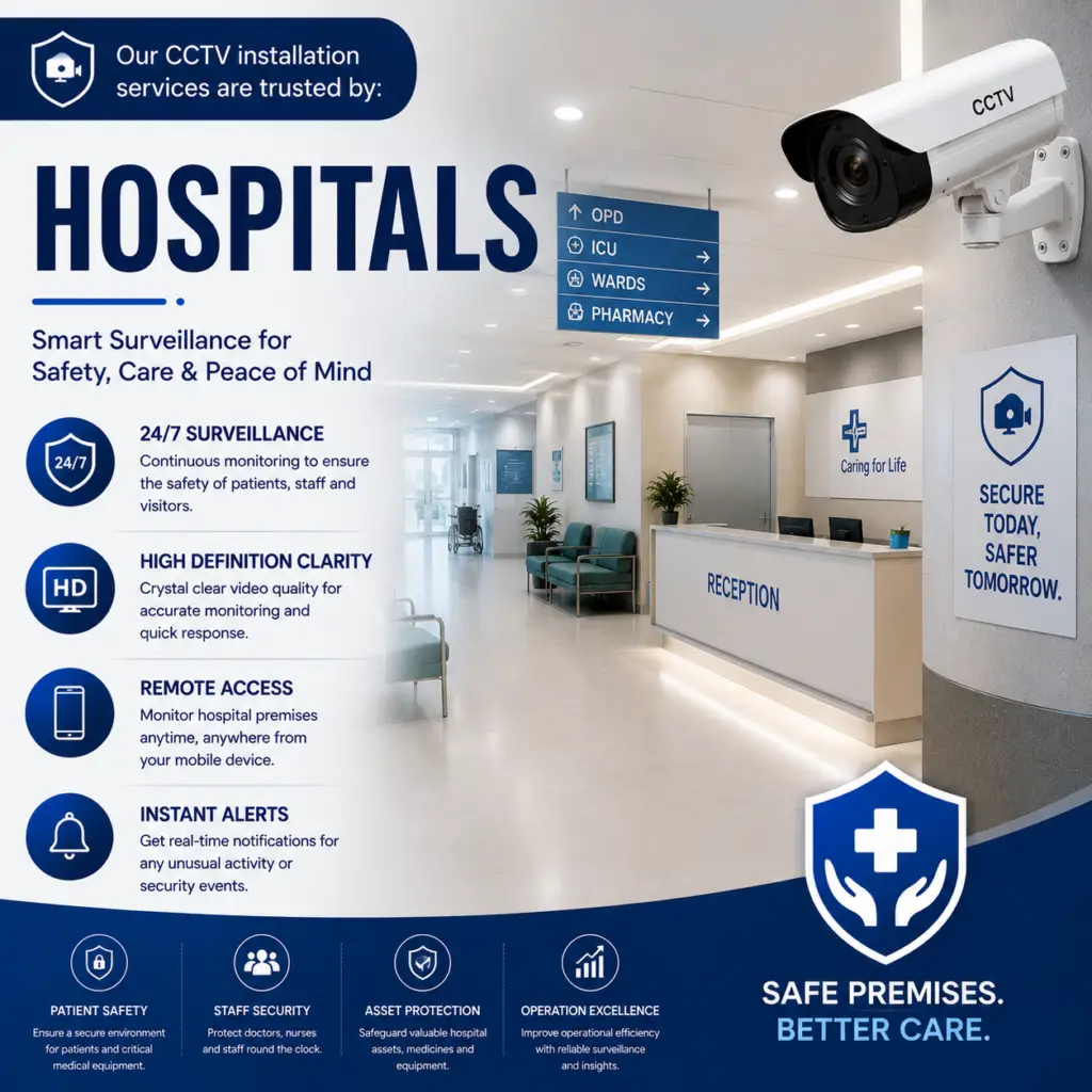 CCTV installation in hospital patna
